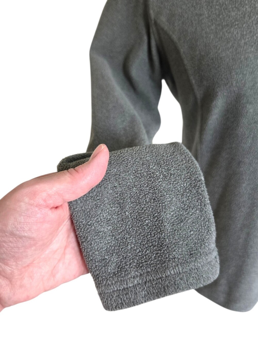 The North Face Tech Glacier 1/4 Zip Fleece Pullover Grey Womens Small - Picture 8 of 14